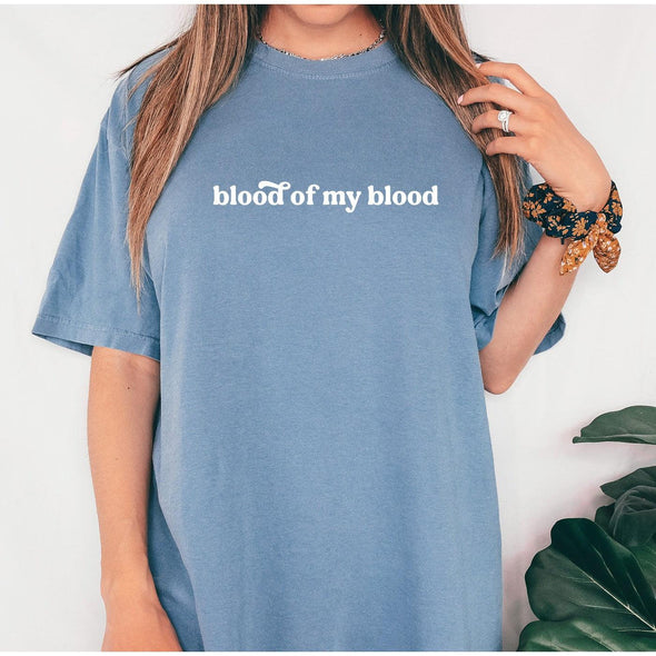 Blood of My Blood Minimal Tshirt--Painted Lavender