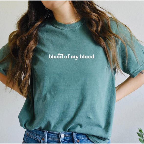Blood of My Blood Minimal Tshirt--Painted Lavender