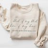 Blood of My Blood Wedding Vows Classic Crewneck Sweatshirt, Spruce Print-Painted Lavender
