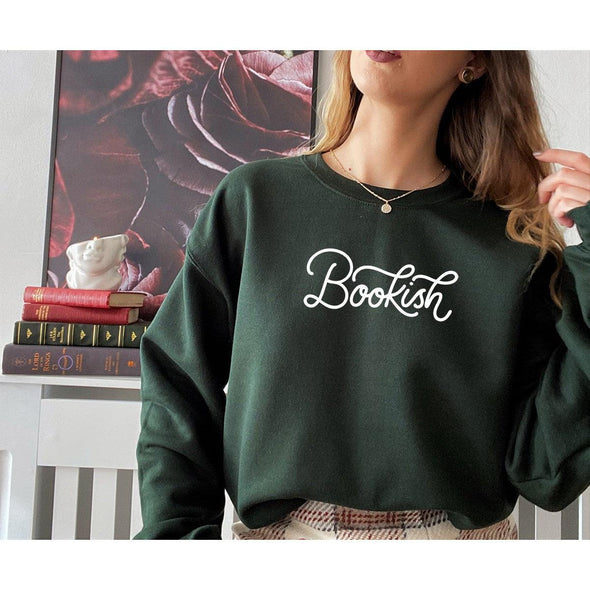 Bookish Crewneck Sweatshirt-Painted Lavender