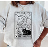 Celestial Moon Tarot Card Crewneck Sweatshirt--Painted Lavender