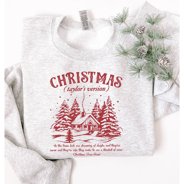 Christmas Taylor's Version Crewneck-Painted Lavender