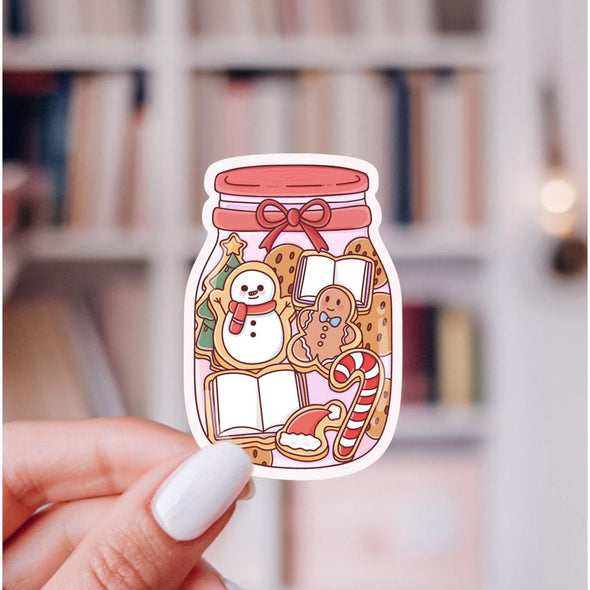 Holiday Cookie Jar Sticker-Stickers-Painted Lavender