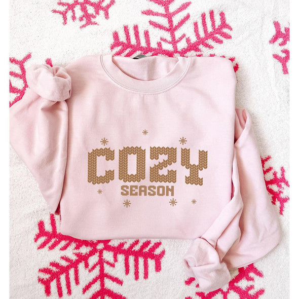 Cozy Season Crewneck-Painted Lavender