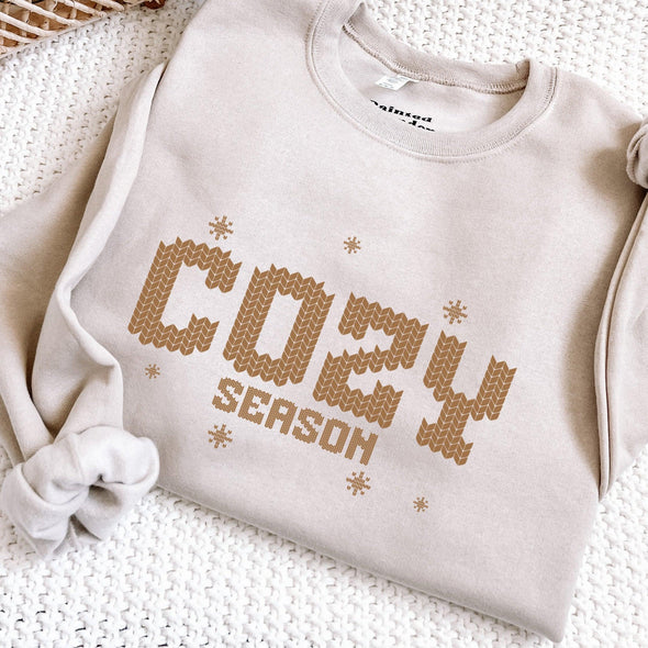 Cozy Season Crewneck-Painted Lavender