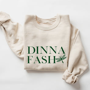 Dinna Fash Dragonfly Outlander Crewneck Sweatshirt-Painted Lavender