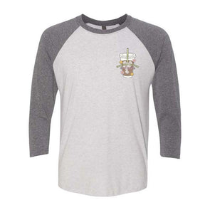 Emotional Support Coffee Raglan Tee-Painted Lavender