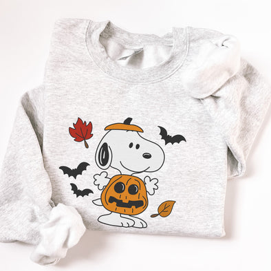 Fall Beagle Crewneck Sweatshirt-Painted Lavender