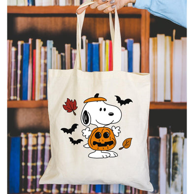 Fall Beagle Tote Bag-Painted Lavender