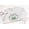 Farm Fresh Christmas Trees Crewneck Sweatshirt--Painted Lavender