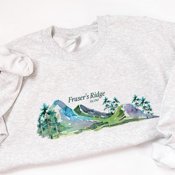 Fraser's Ridge Destination Crewneck--Painted Lavender