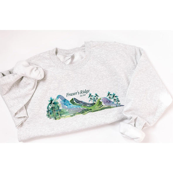 Fraser's Ridge Destination Crewneck--Painted Lavender