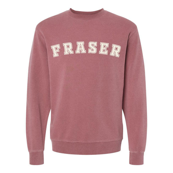 Fraser Varsity Premium Crewneck Sweatshirt-Painted Lavender