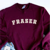 Fraser Varsity Classic Outlander Sweatshirt--Painted Lavender