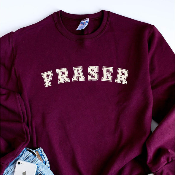 Fraser Varsity Classic Outlander Sweatshirt--Painted Lavender