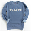 Fraser Varsity Premium Crewneck Sweatshirt-Painted Lavender