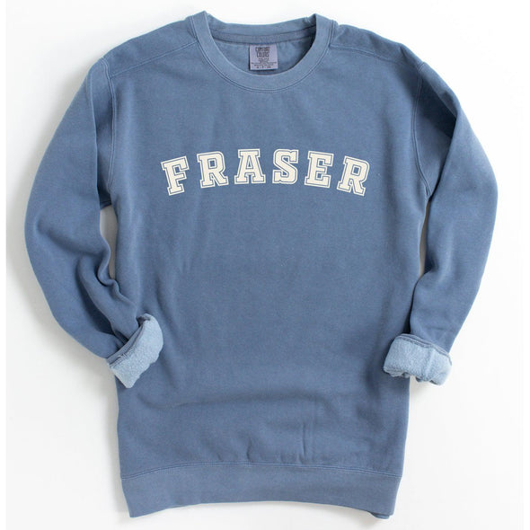 Fraser Varsity Premium Crewneck Sweatshirt-Painted Lavender