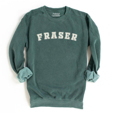 Fraser Varsity Premium Crewneck Sweatshirt-Painted Lavender