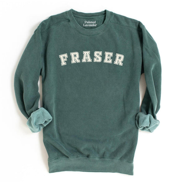 Fraser Varsity Premium Crewneck Sweatshirt-Painted Lavender