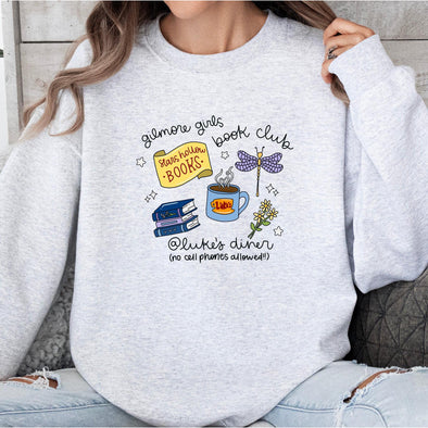 Gilmore Girls Book Club Crewneck Sweatshirt-Painted Lavender