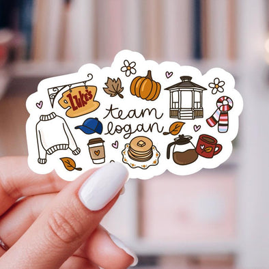Team Logan Gilmore Girls Sticker-Stickers-Painted Lavender
