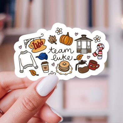 Team Luke Gilmore Girls Sticker-Stickers-Painted Lavender