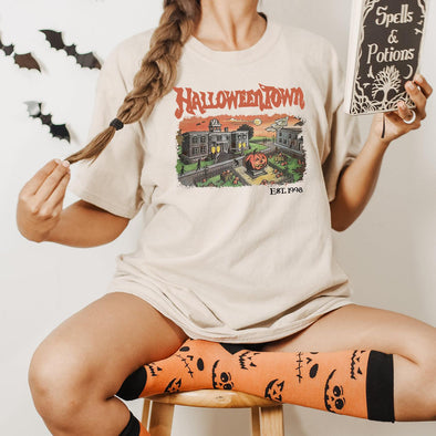 Halloweentown Vintage 90's Tshirt-Painted Lavender
