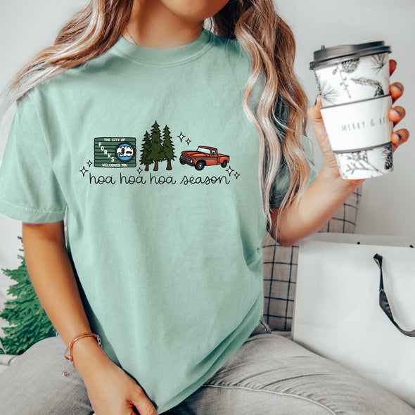 Hoa Hoa Hoa Season Twilight Tshirt-Painted Lavender