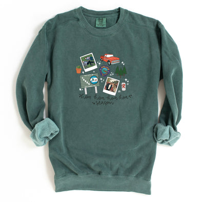 Hoa Hoa Hoa Season Poloroid Premium Twilight Crewneck Sweatshirt-Painted Lavender
