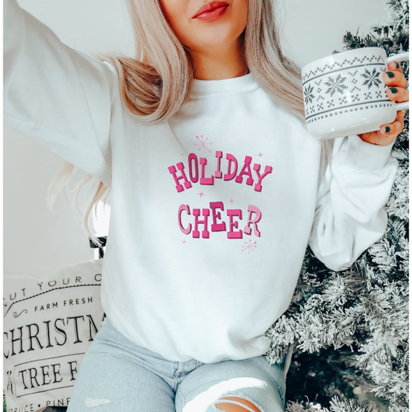 Holiday Cheer Crewneck Sweatshirt-Painted Lavender