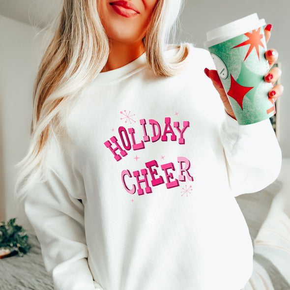 Holiday Cheer Crewneck Sweatshirt-Painted Lavender