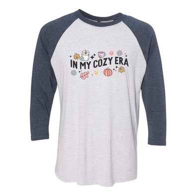 In My Cozy Era Raglan Tee-Painted Lavender