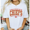 Karma Is The Guy On The Chiefs Crewneck Tshirt--Painted Lavender