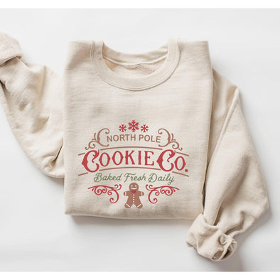 Gingerbread Cookie Co Crewneck-Painted Lavender