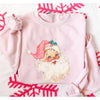 Vintage Santa Crewneck Sweatshirt-Painted Lavender