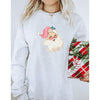 Vintage Santa Crewneck Sweatshirt-Painted Lavender