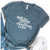 Not The Meek And Obedient Type Minimal Vneck Tee--Painted Lavender