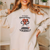 Prioritize Yourself Self Love Crewneck Sweatshirt-Painted Lavender