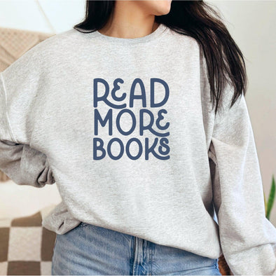 Read More Books Crewneck Sweatshirt-Painted Lavender