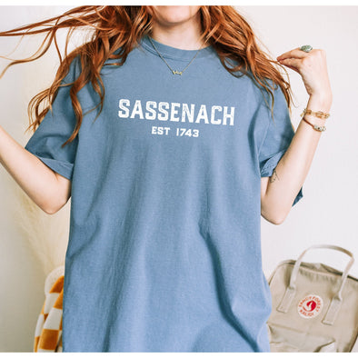 Sassencah Collegiate Oversized Tshirt--Painted Lavender