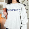 Shopgirl Varsity You've Got Mail Crewneck Sweatshirt-Painted Lavender