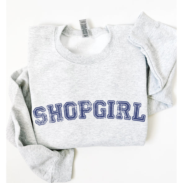 Shopgirl Varsity You've Got Mail Crewneck Sweatshirt-Painted Lavender