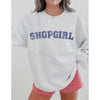 Shopgirl Varsity You've Got Mail Crewneck Sweatshirt-Painted Lavender