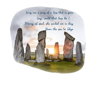 Sing Me A Song Of A Lass That Is Gone Sticker-Stickers-Painted Lavender