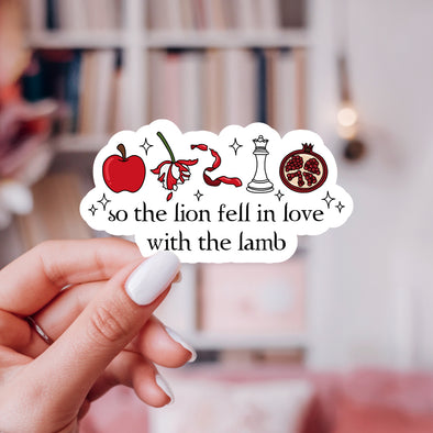 So The Lion Fell In Love With The Lamb Twilight Sticker