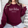 Stars Hollow Crewneck Sweatshirt-S-Maroon-Painted Lavender