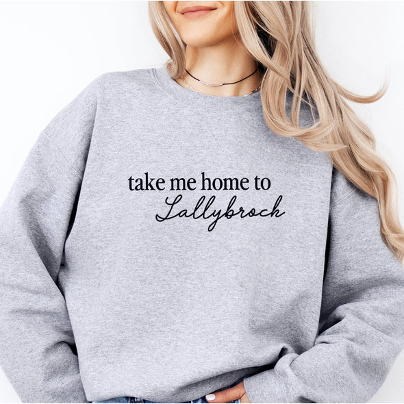 Take Me Home To Lallybroch Crewneck Sweatshirt-Painted Lavender