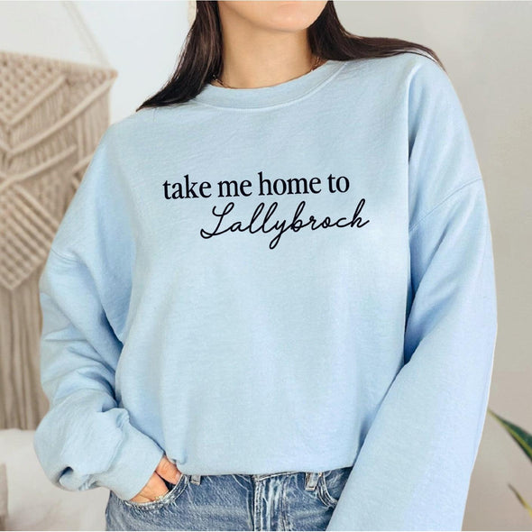 Take Me Home To Lallybroch Crewneck Sweatshirt-Painted Lavender