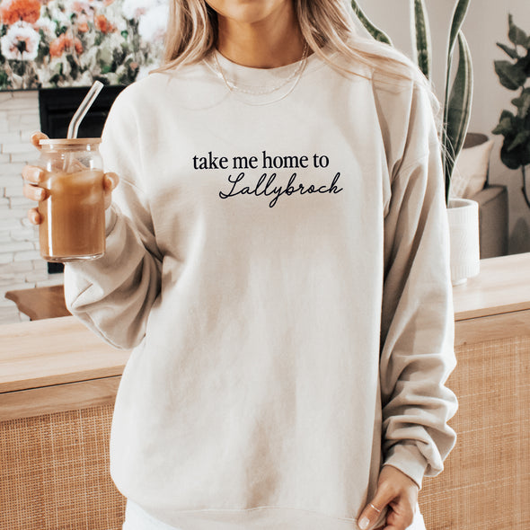 Take Me Home To Lallybroch Crewneck Sweatshirt-Painted Lavender