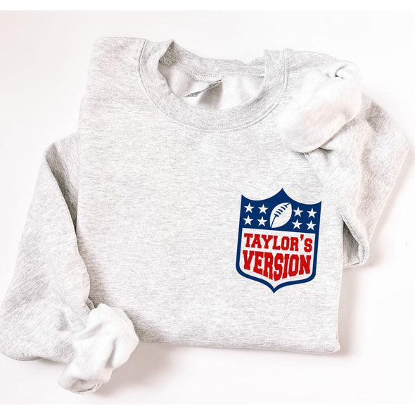 Taylor's Version Pocket Design Crewneck-Painted Lavender